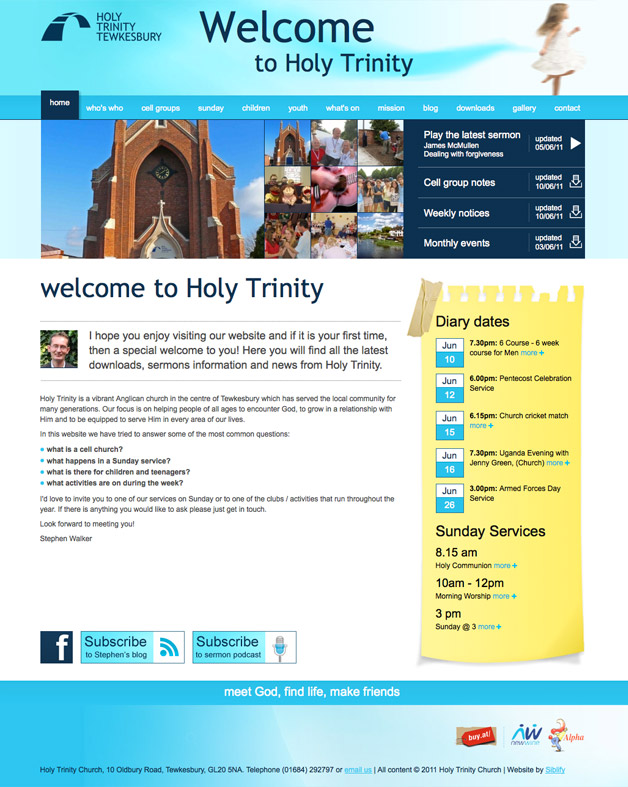 Holy Trinity Tewkesbury - Home