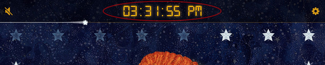 Tap the clock digits three times to toggle dimming