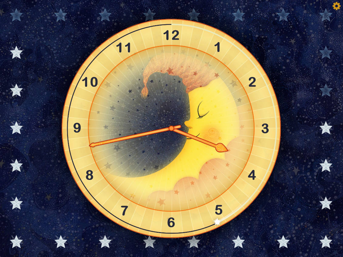 The daytime clock in analogue mode